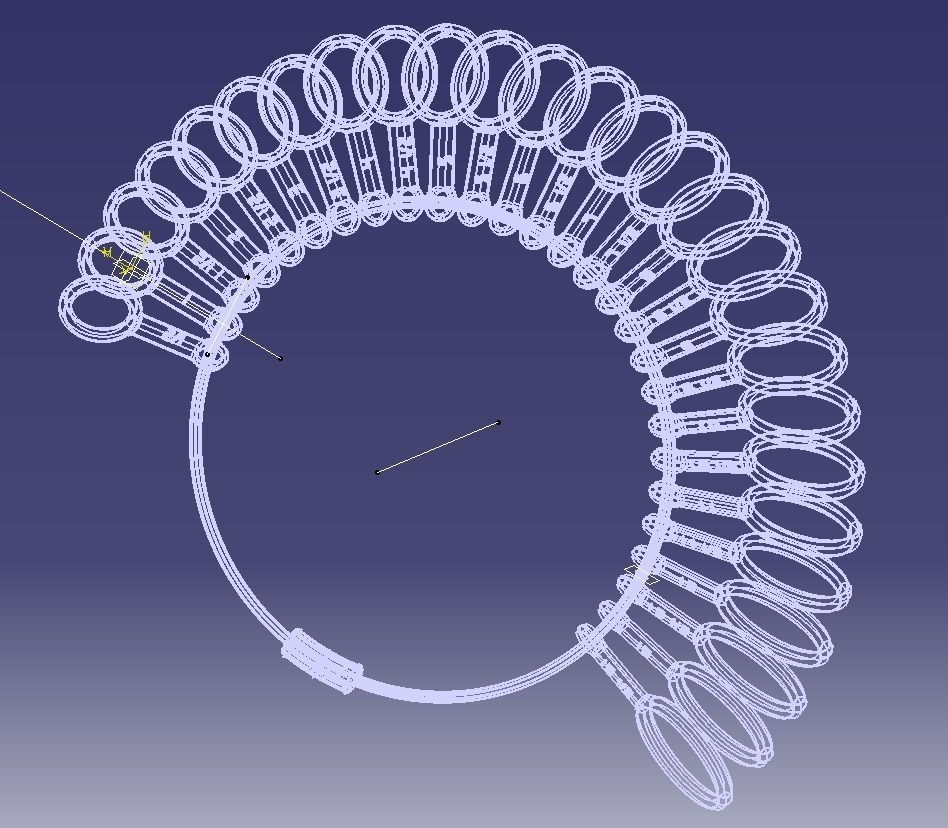 Steel Finger Ring Sizer 3D print model_44