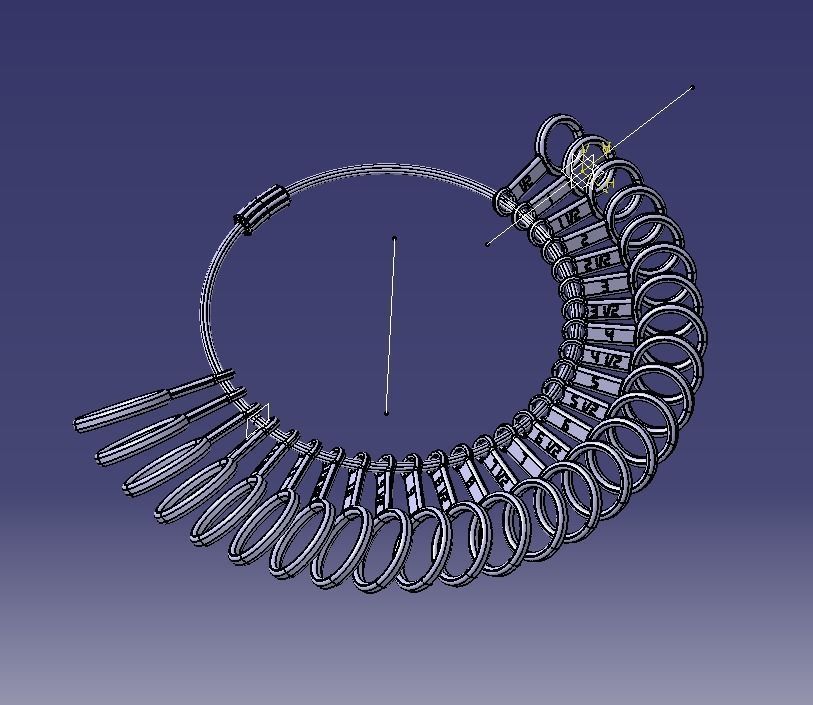 Steel Finger Ring Sizer 3D print model_28