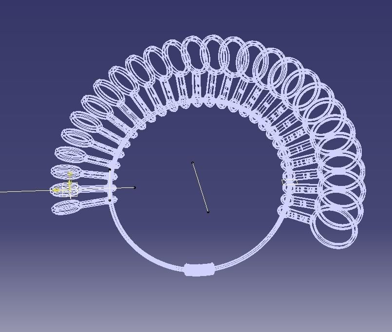 Steel Finger Ring Sizer 3D print model_35
