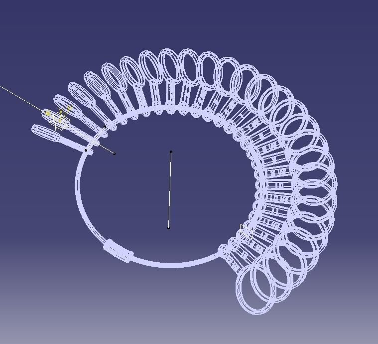 Steel Finger Ring Sizer 3D print model_31