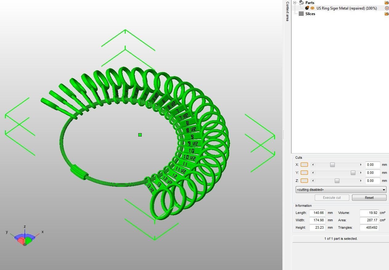 Steel Finger Ring Sizer 3D print model_26