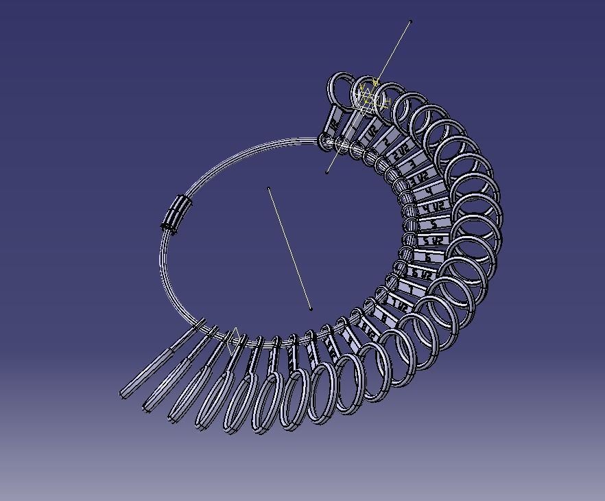 Steel Finger Ring Sizer 3D print model_49