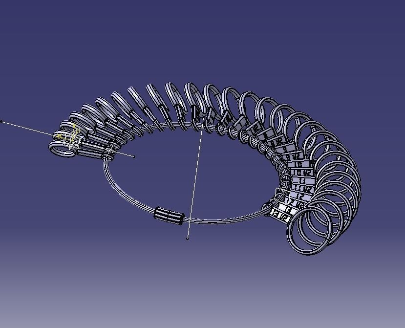 Steel Finger Ring Sizer 3D print model_32