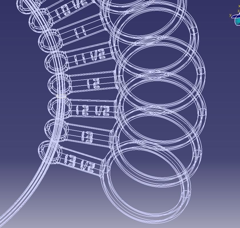 Steel Finger Ring Sizer 3D print model_40