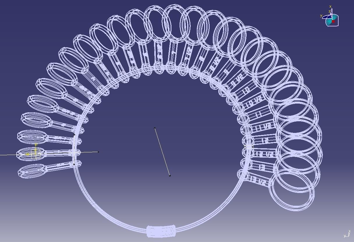 Steel Finger Ring Sizer 3D print model_38