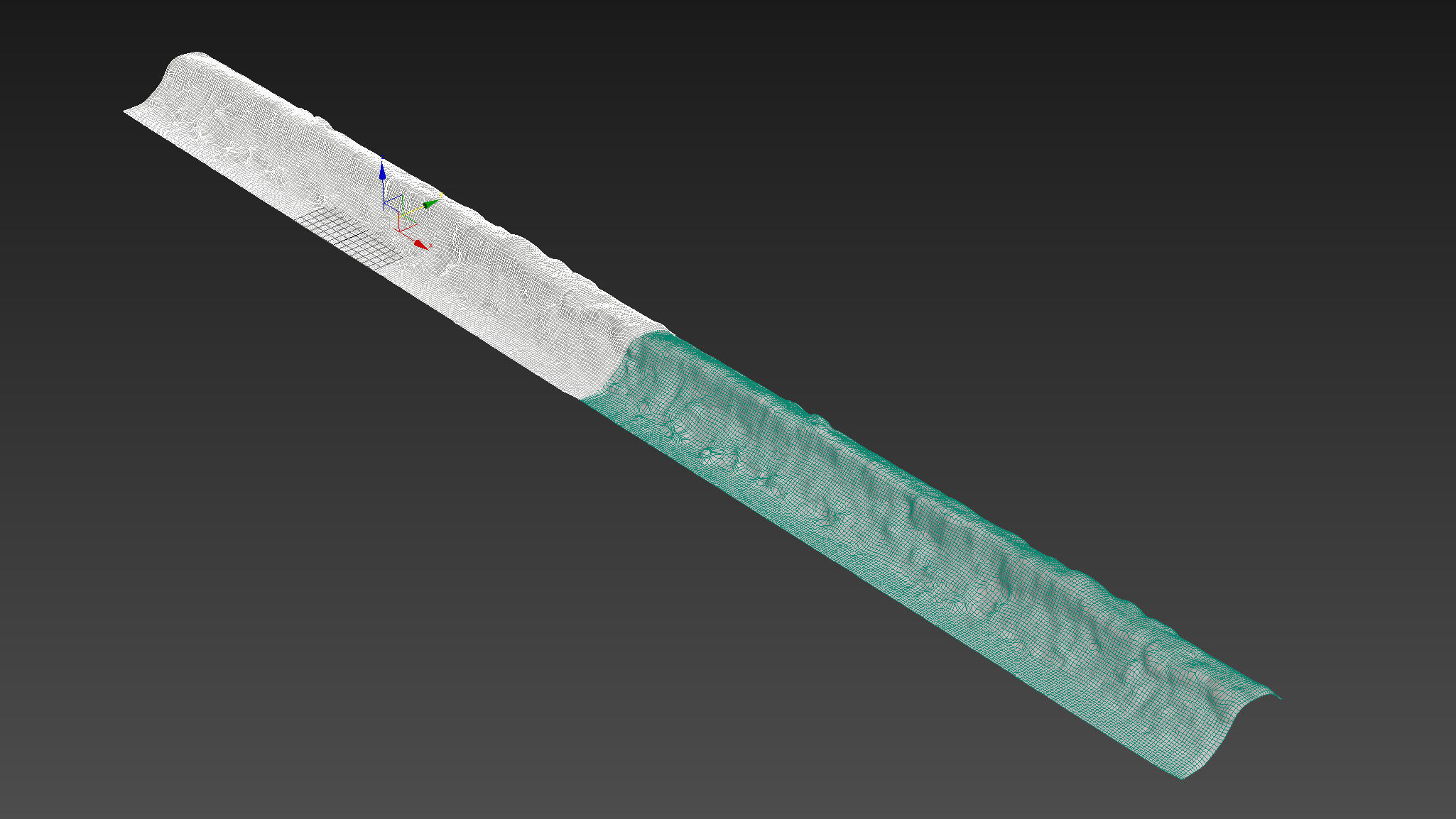 8k seamless snow border 01 3D model_16