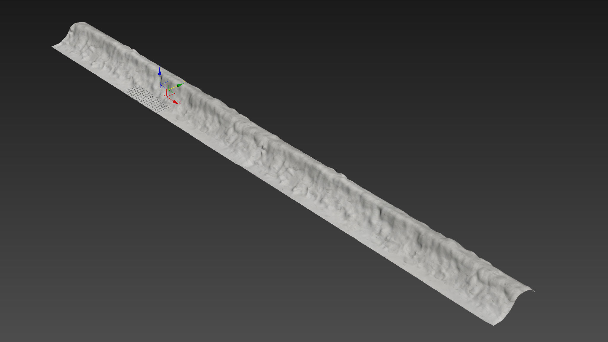 8k seamless snow border 01 3D model_17