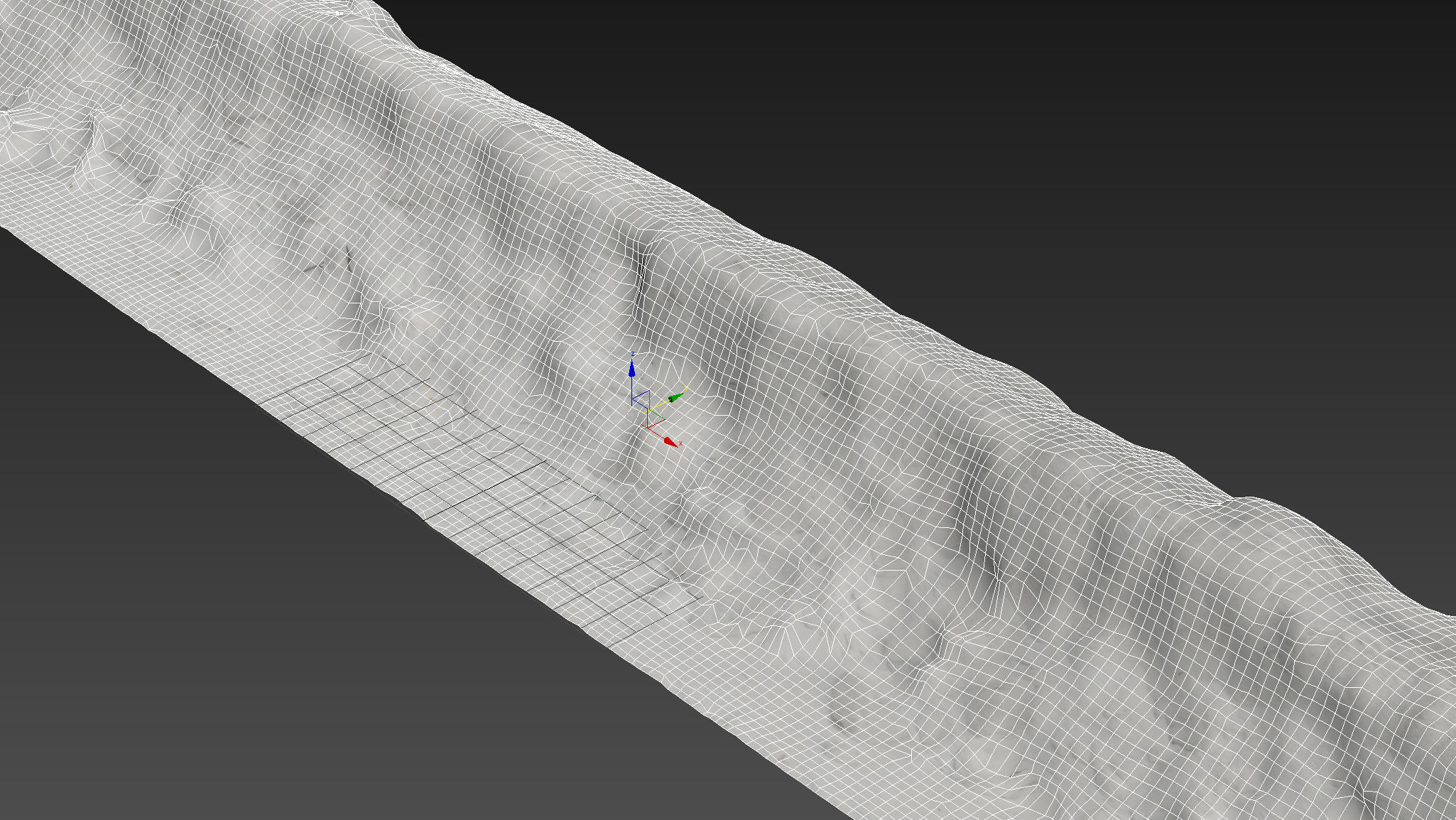 8k seamless snow border 01 3D model_18