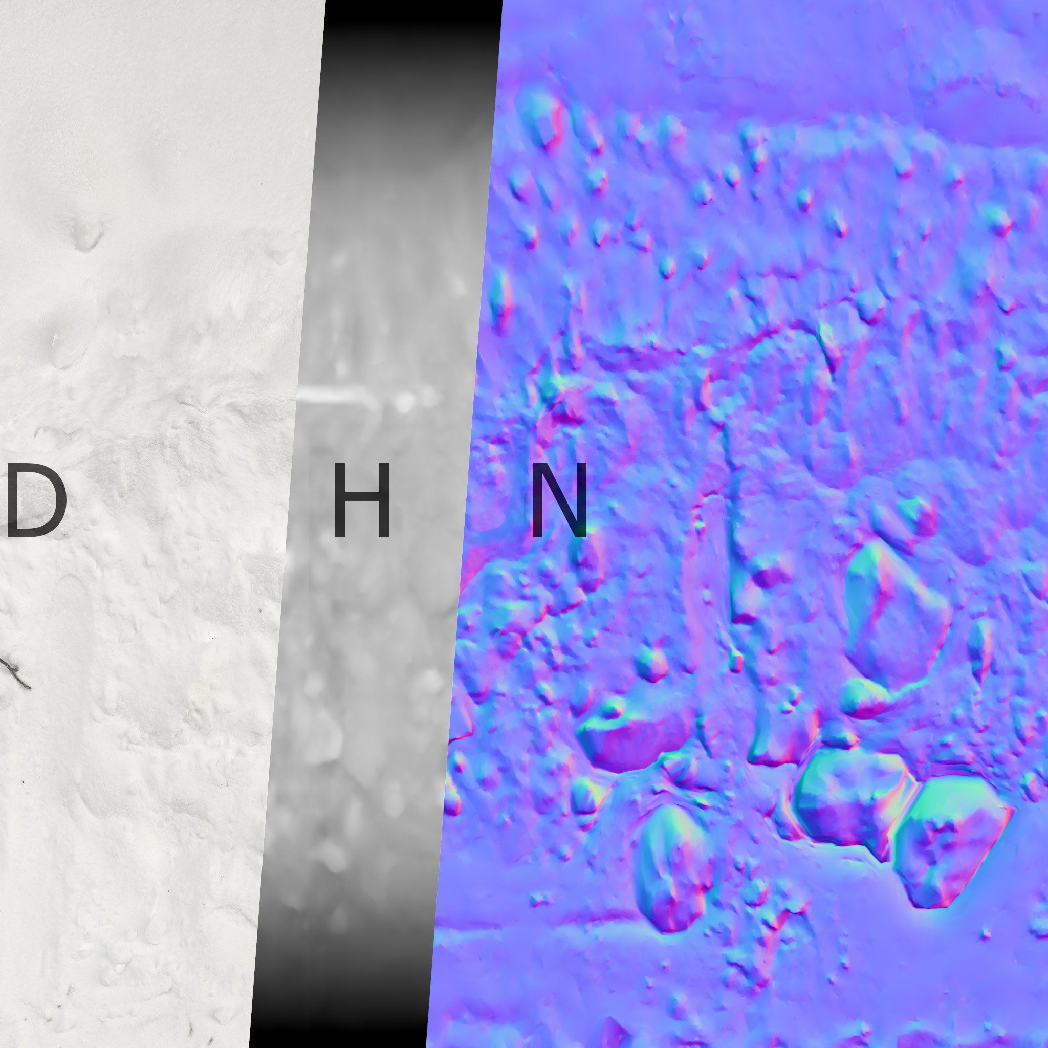 8k seamless snow border 01 3D model_19