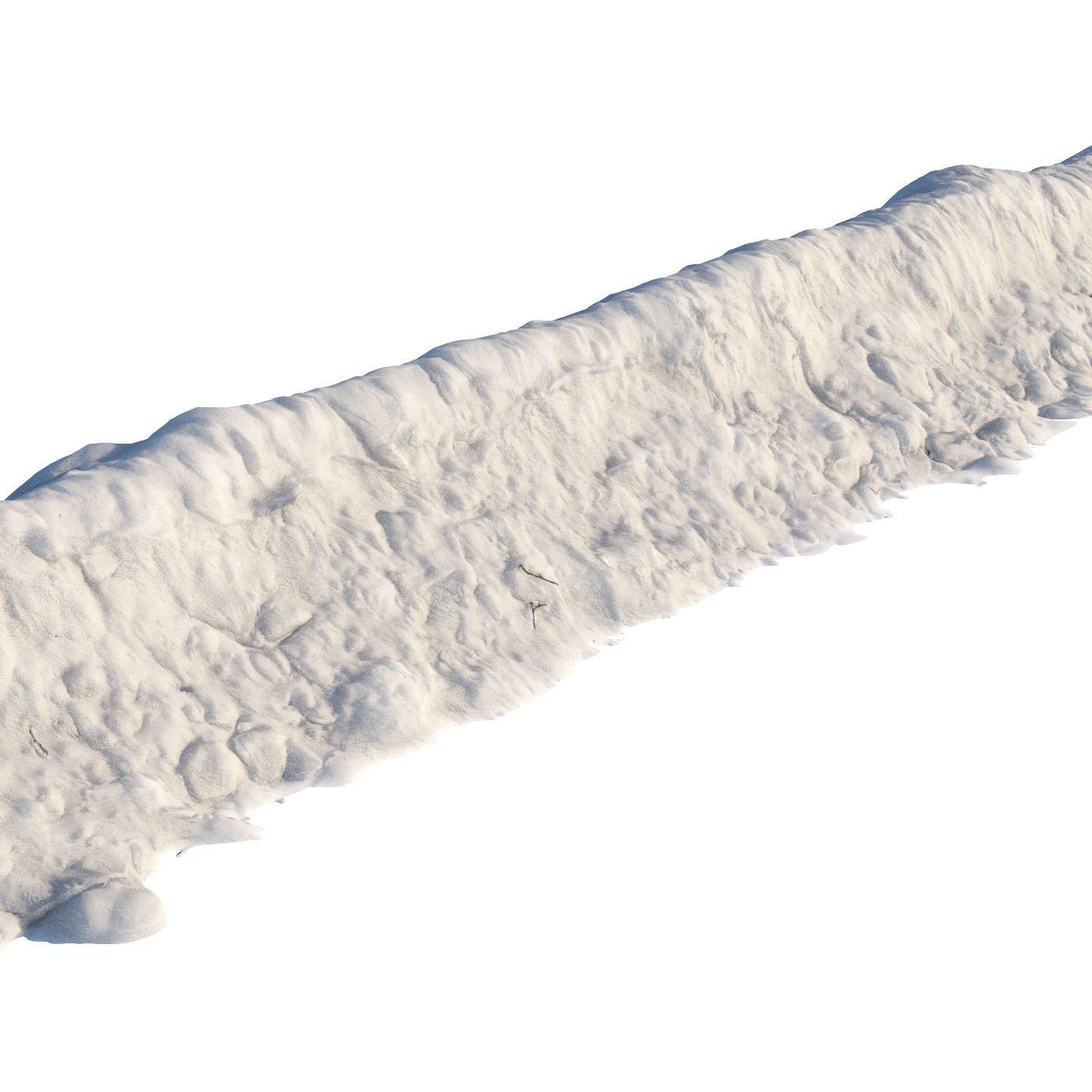 8k seamless snow border 01 3D model_3