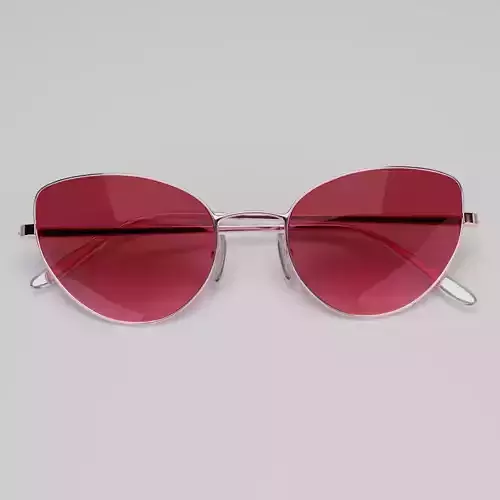 Cat eye sunglass 3D model 3D model