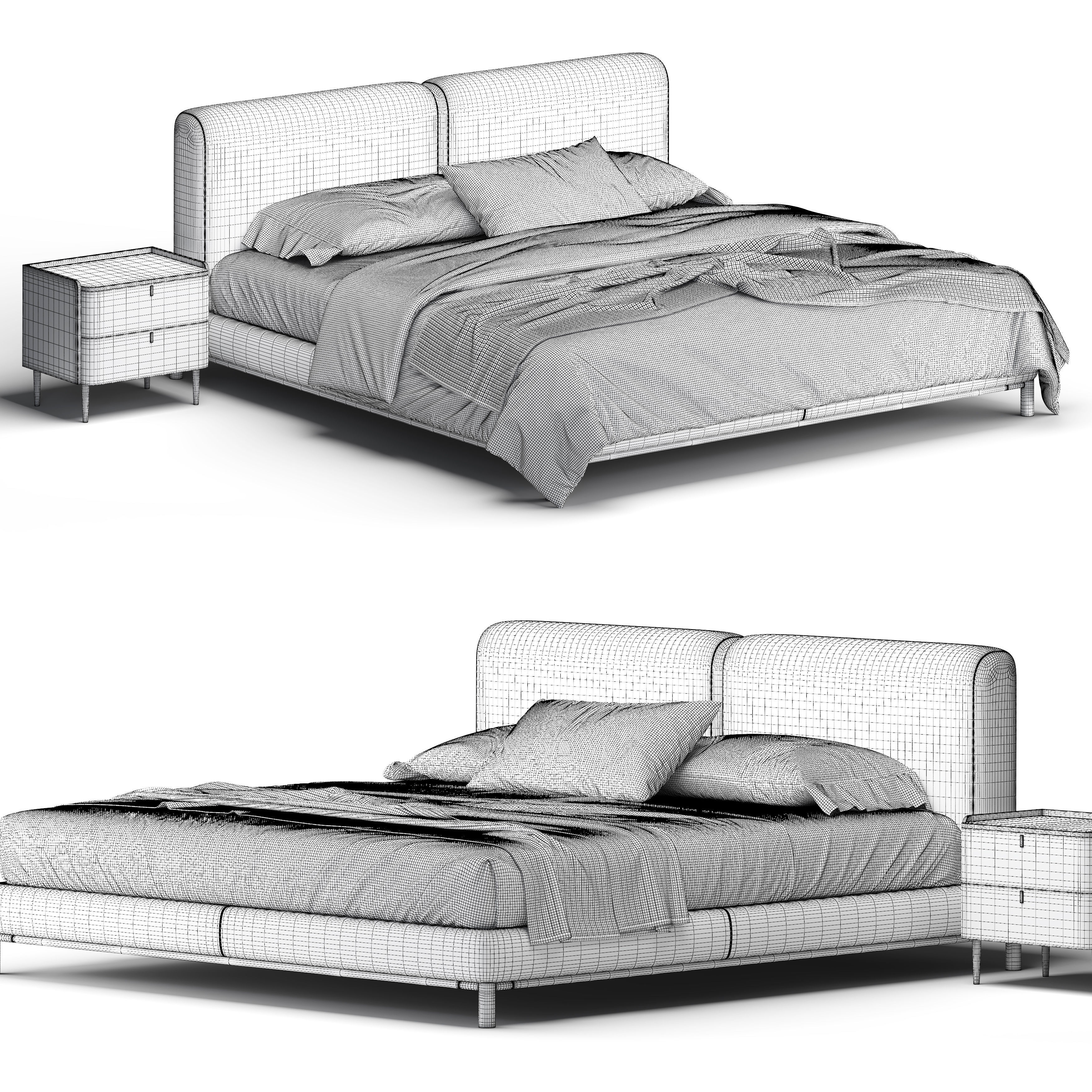 Margot Bed 3D model_6