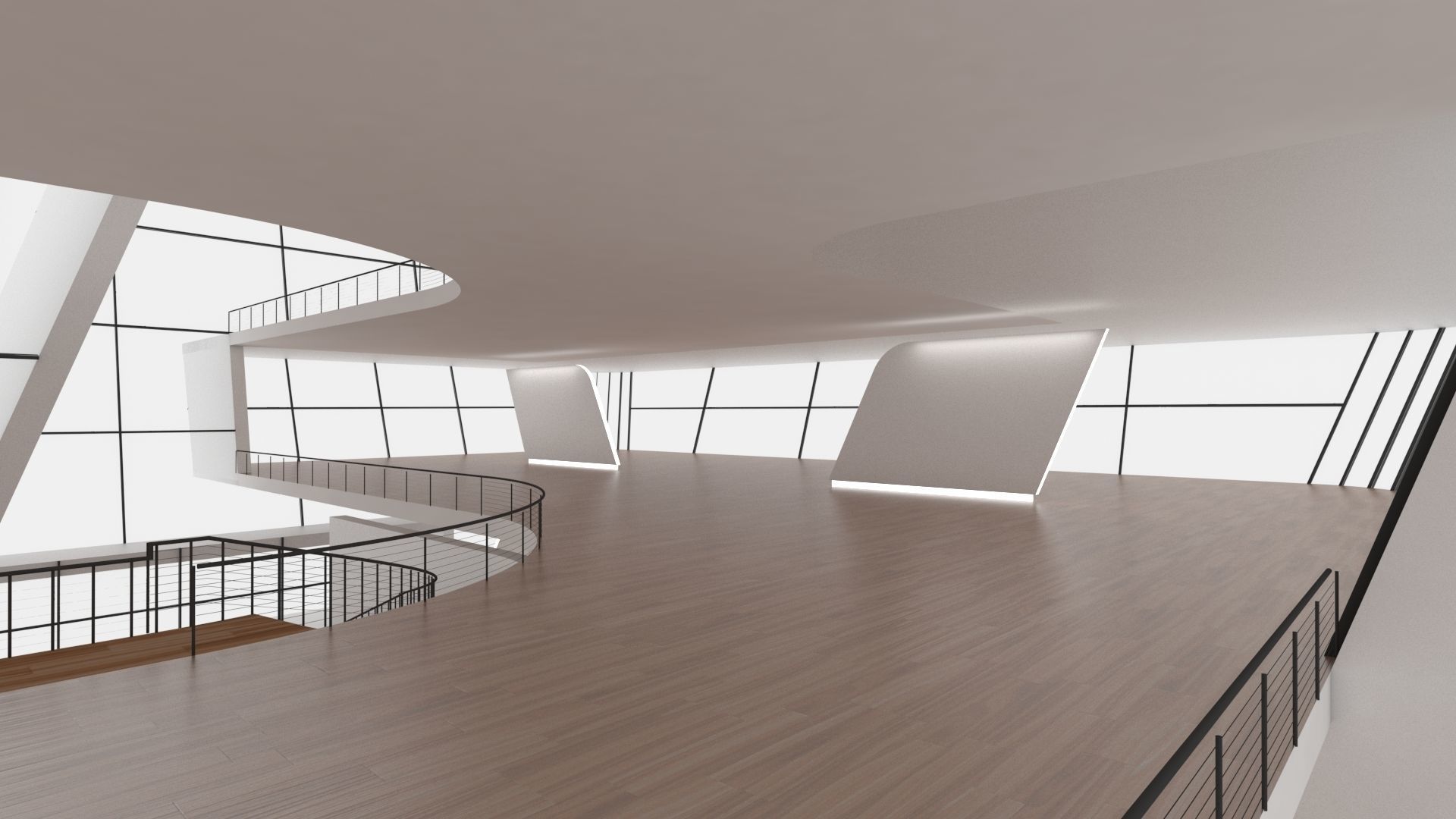 VR art Gallery 5 3D model_4