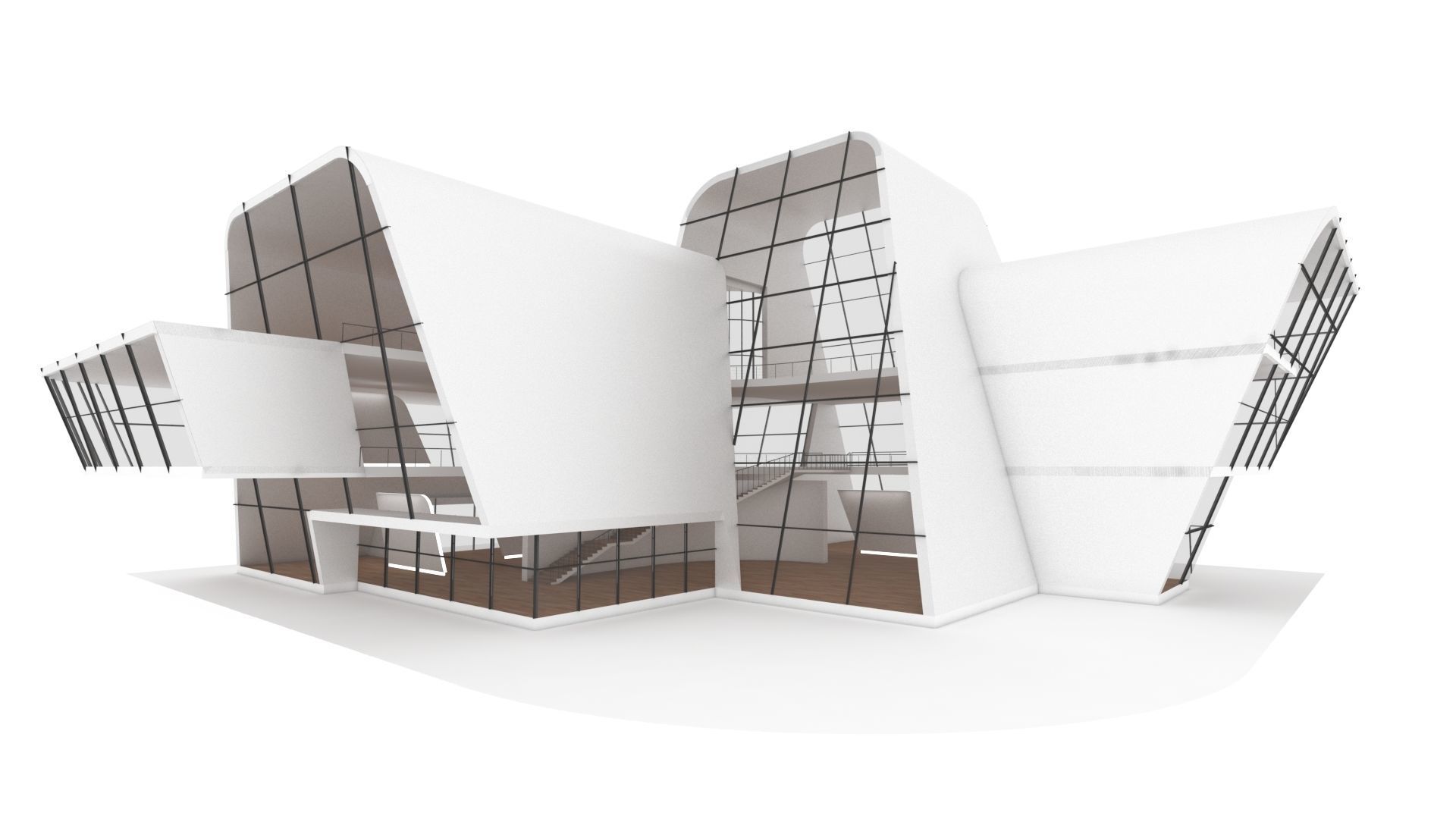 VR art Gallery 5 3D model_1