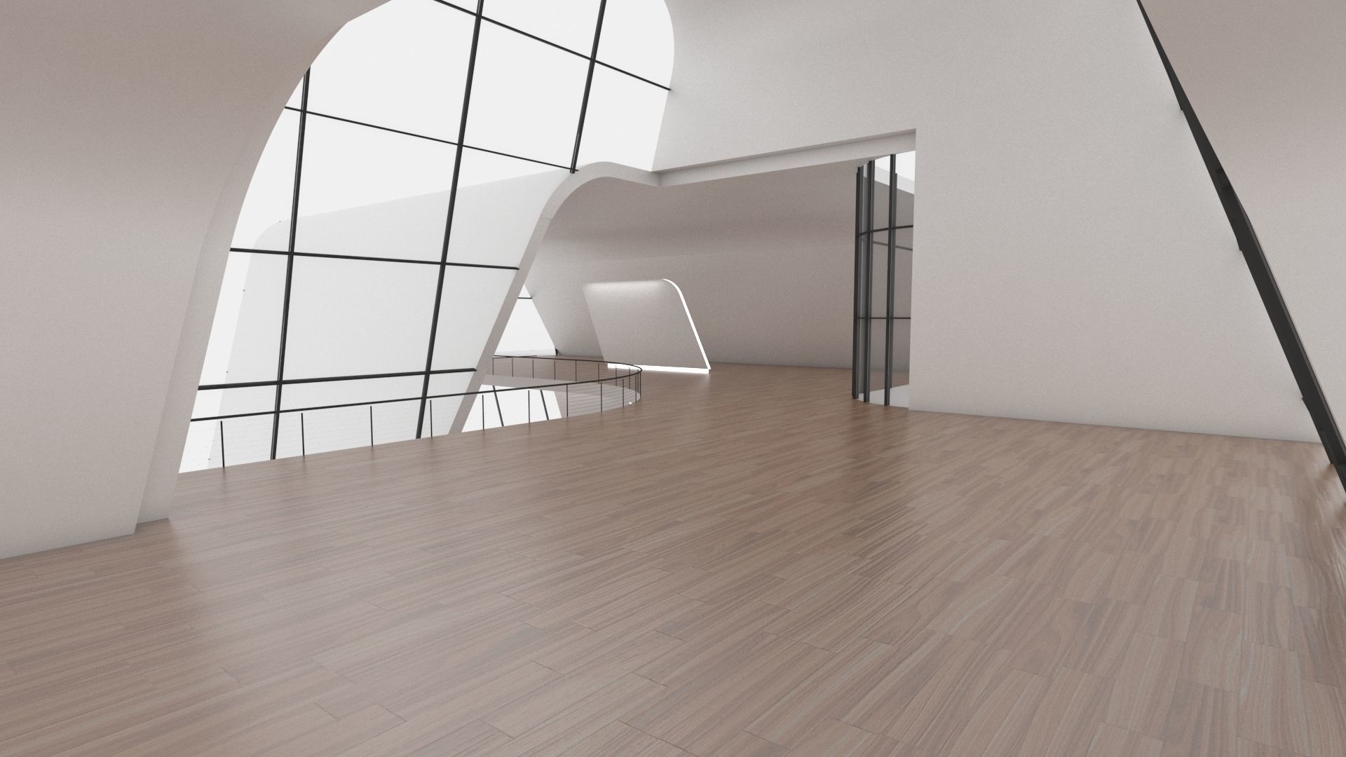 VR art Gallery 5 3D model_3