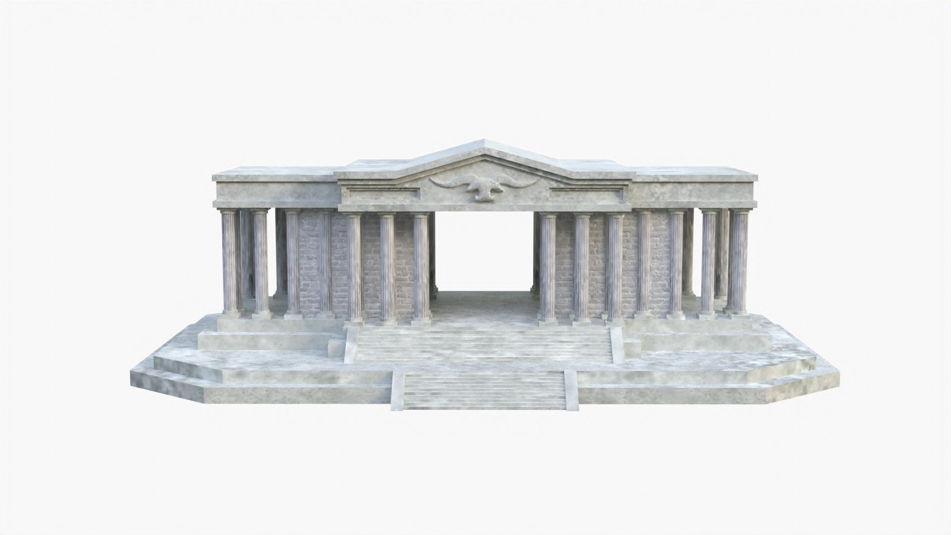 Taurus Temple - Taurus House - El templo de Tauro Low-poly 3D model_4
