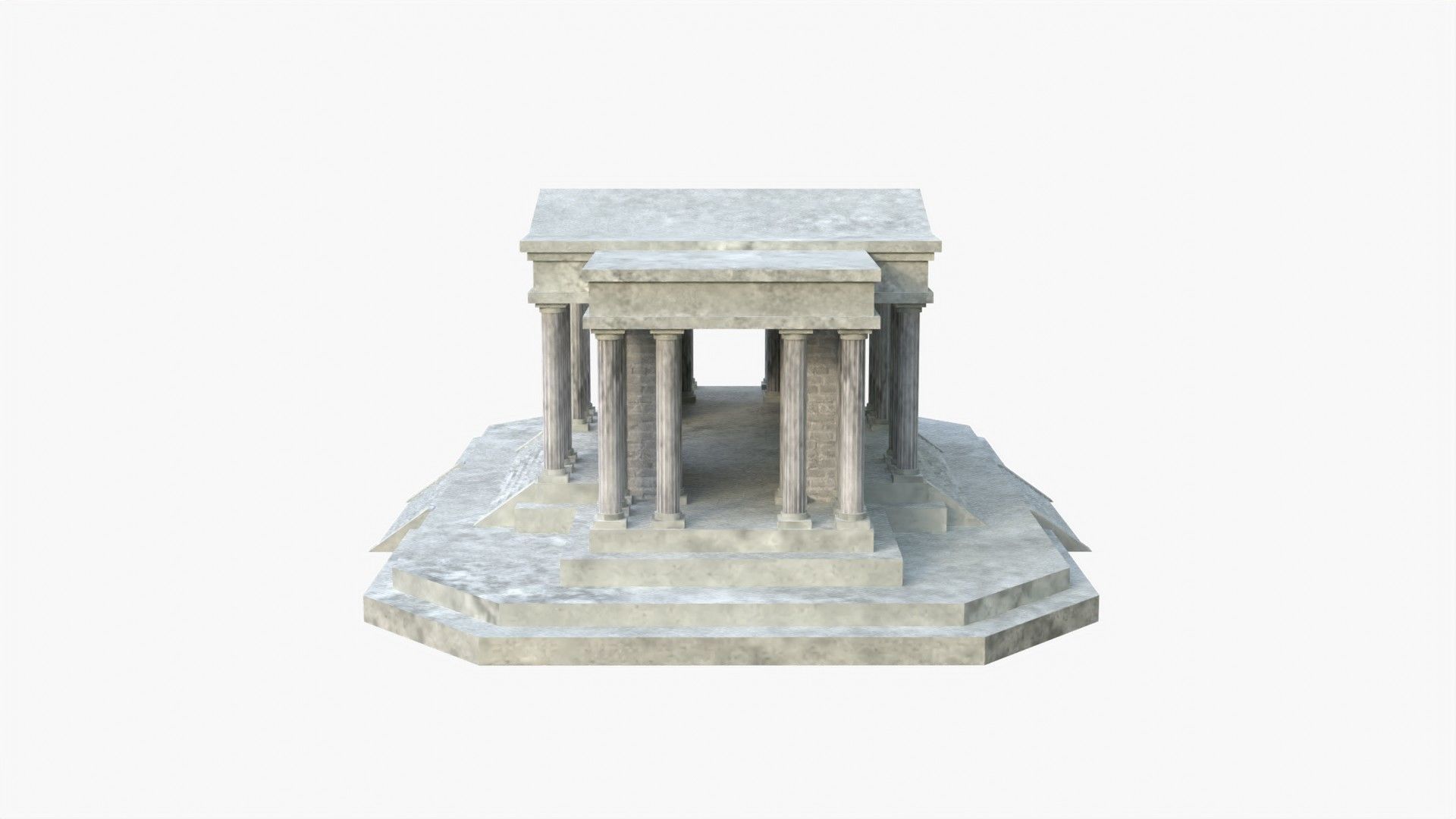 Taurus Temple - Taurus House - El templo de Tauro Low-poly 3D model_5