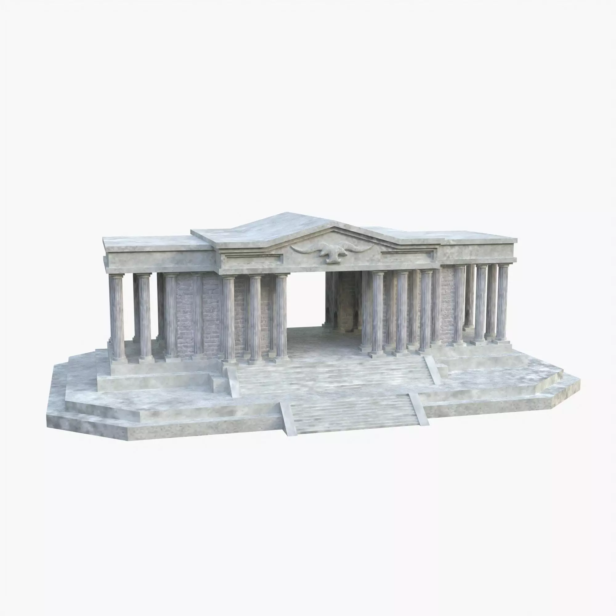 Taurus Temple - Taurus House - El templo de Tauro Low-poly 3D model_0