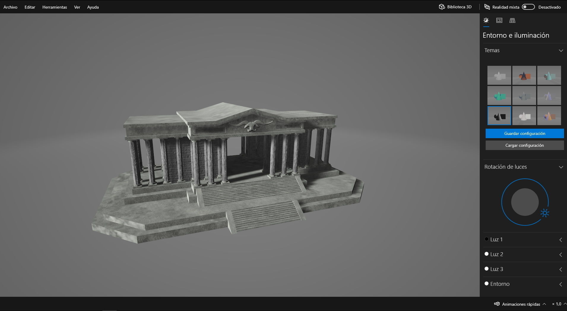 Taurus Temple - Taurus House - El templo de Tauro Low-poly 3D model_2