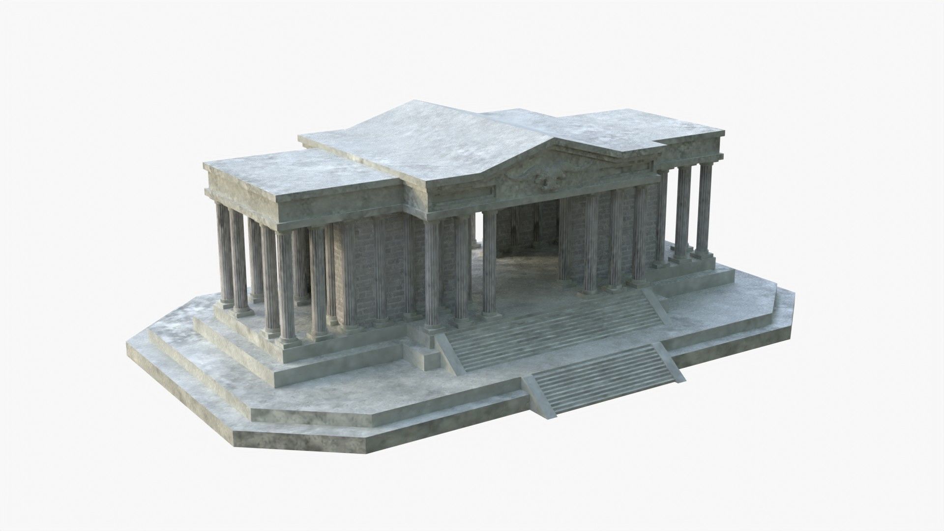 Taurus Temple - Taurus House - El templo de Tauro Low-poly 3D model_6