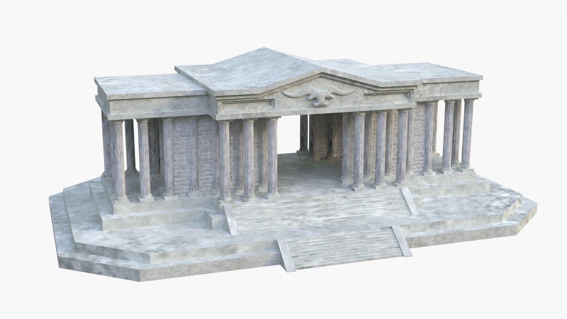 Taurus Temple - Taurus House - El templo de Tauro Low-poly 3D model_3