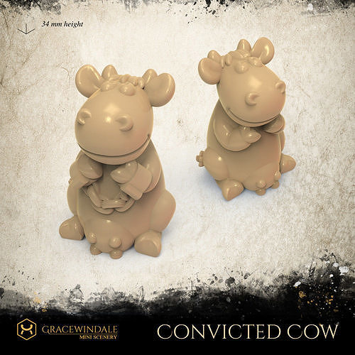 Convicted Cow Free 3D print model