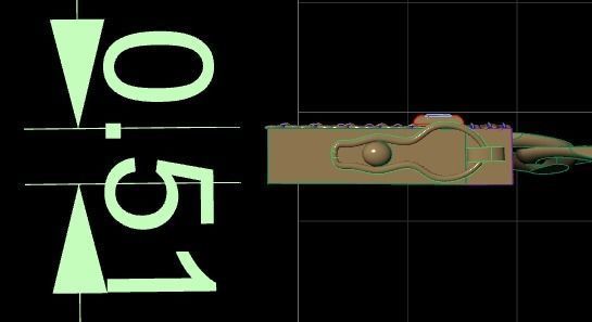 CUBAN LOCK AND NECKLACE  3D print model_7