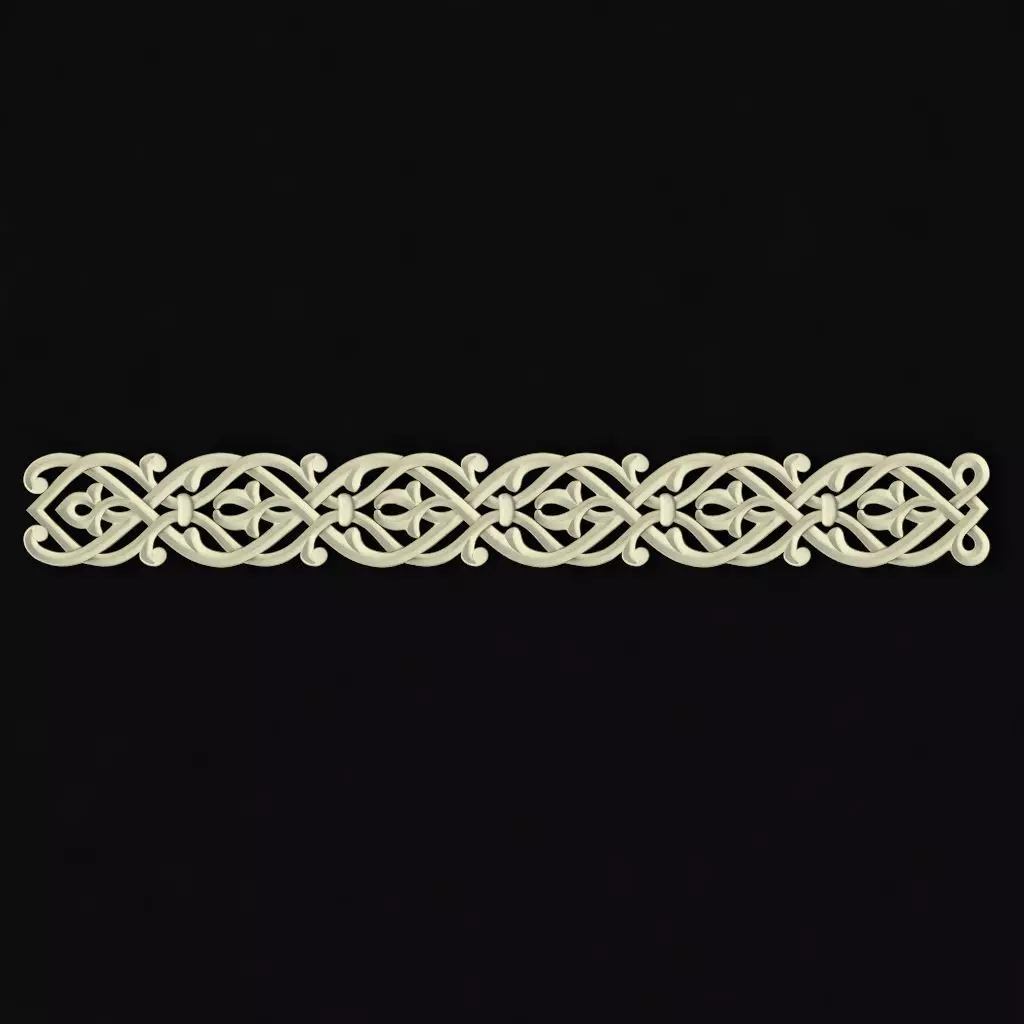 Central decor ornament for furniture 3D model