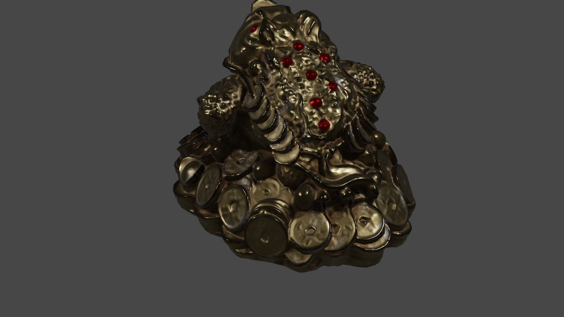 GoldToad 01 3D model_3