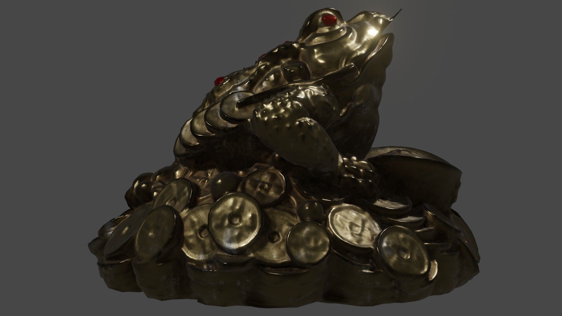GoldToad 01 3D model_8