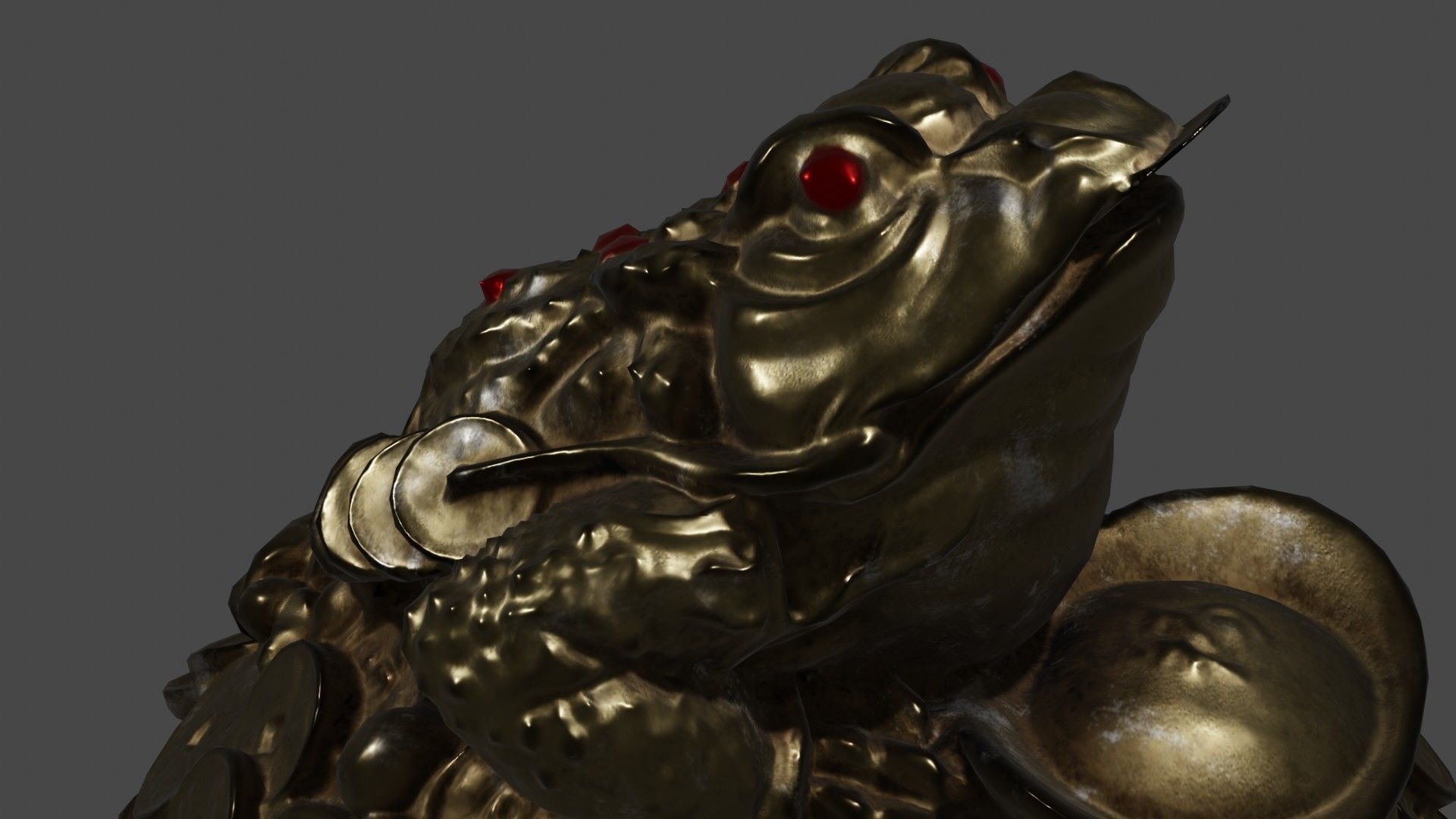 GoldToad 01 3D model_5