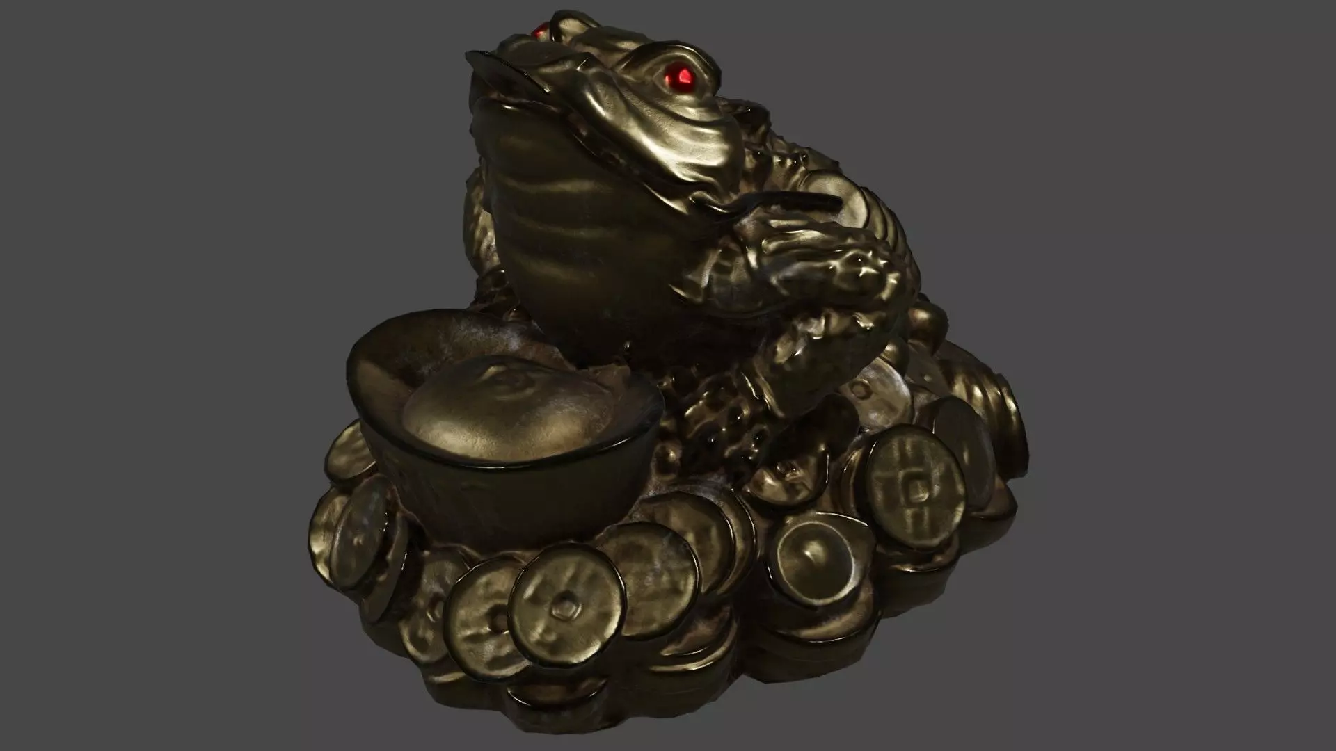 GoldToad 01 3D model_0