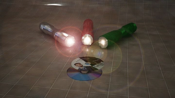 Light Torch 3D Free 3D model