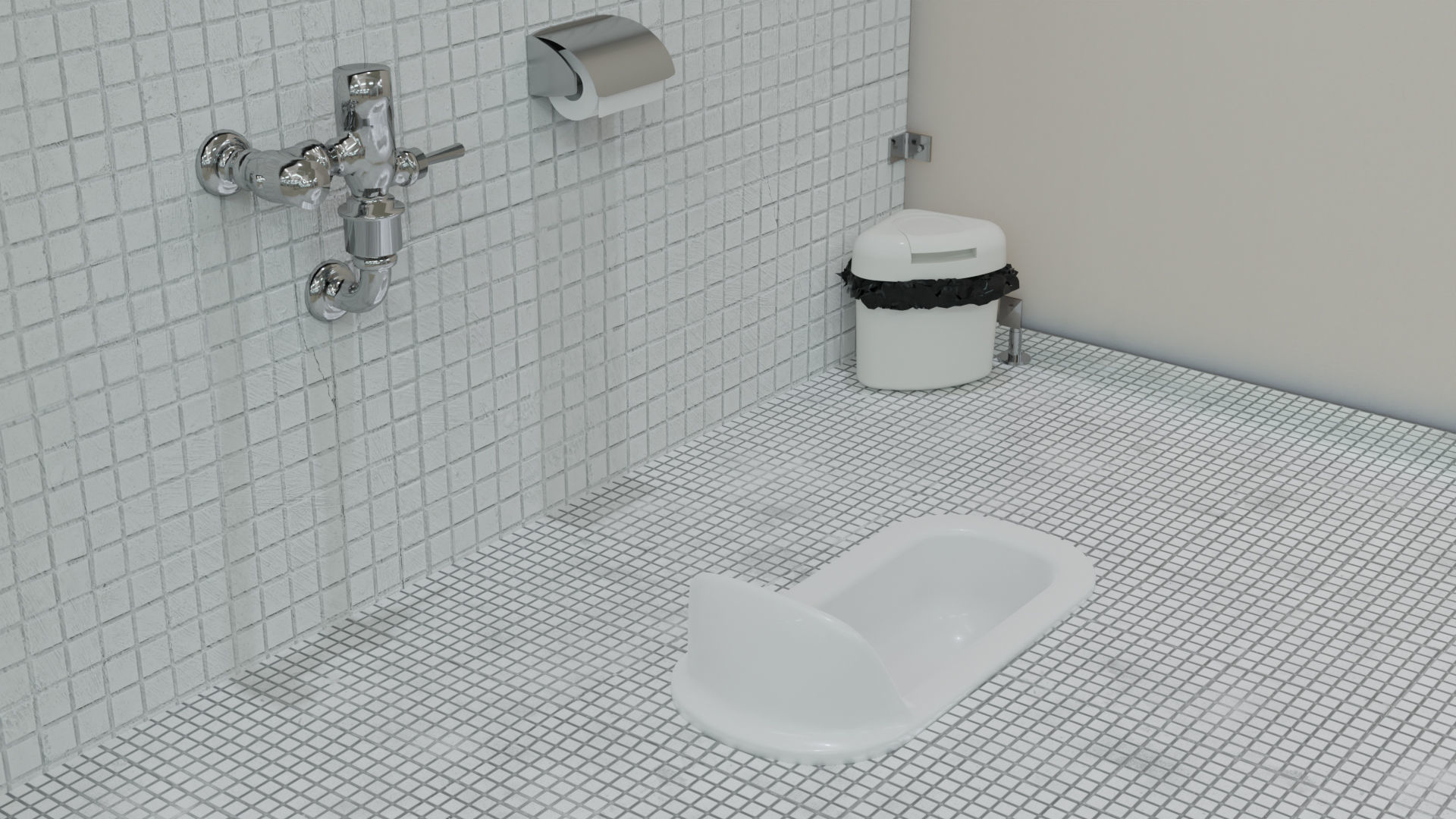 Japanese Toilet Trush Box free 3D model CGTrader