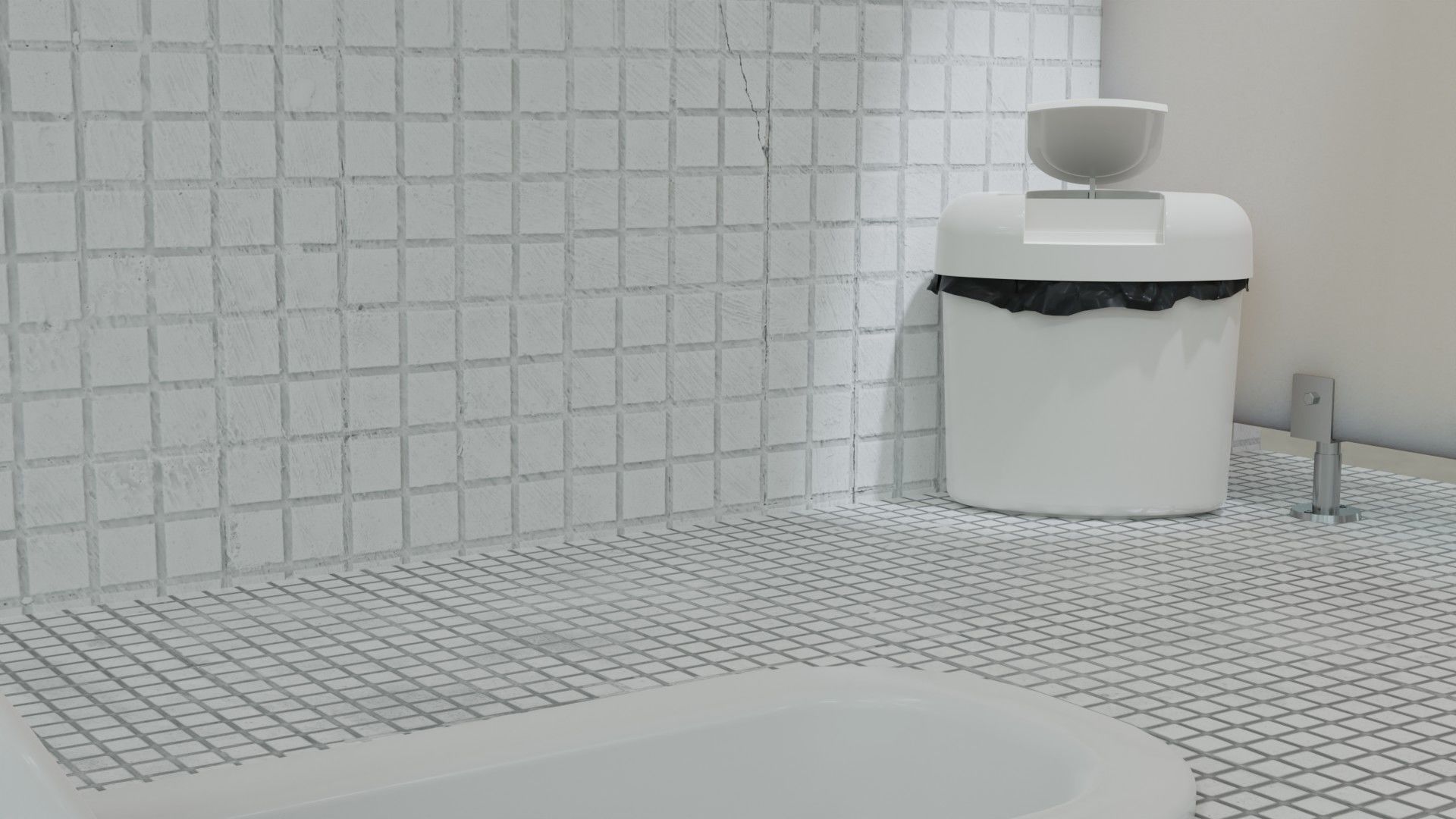 Japanese Toilet Trush Box free 3D model CGTrader