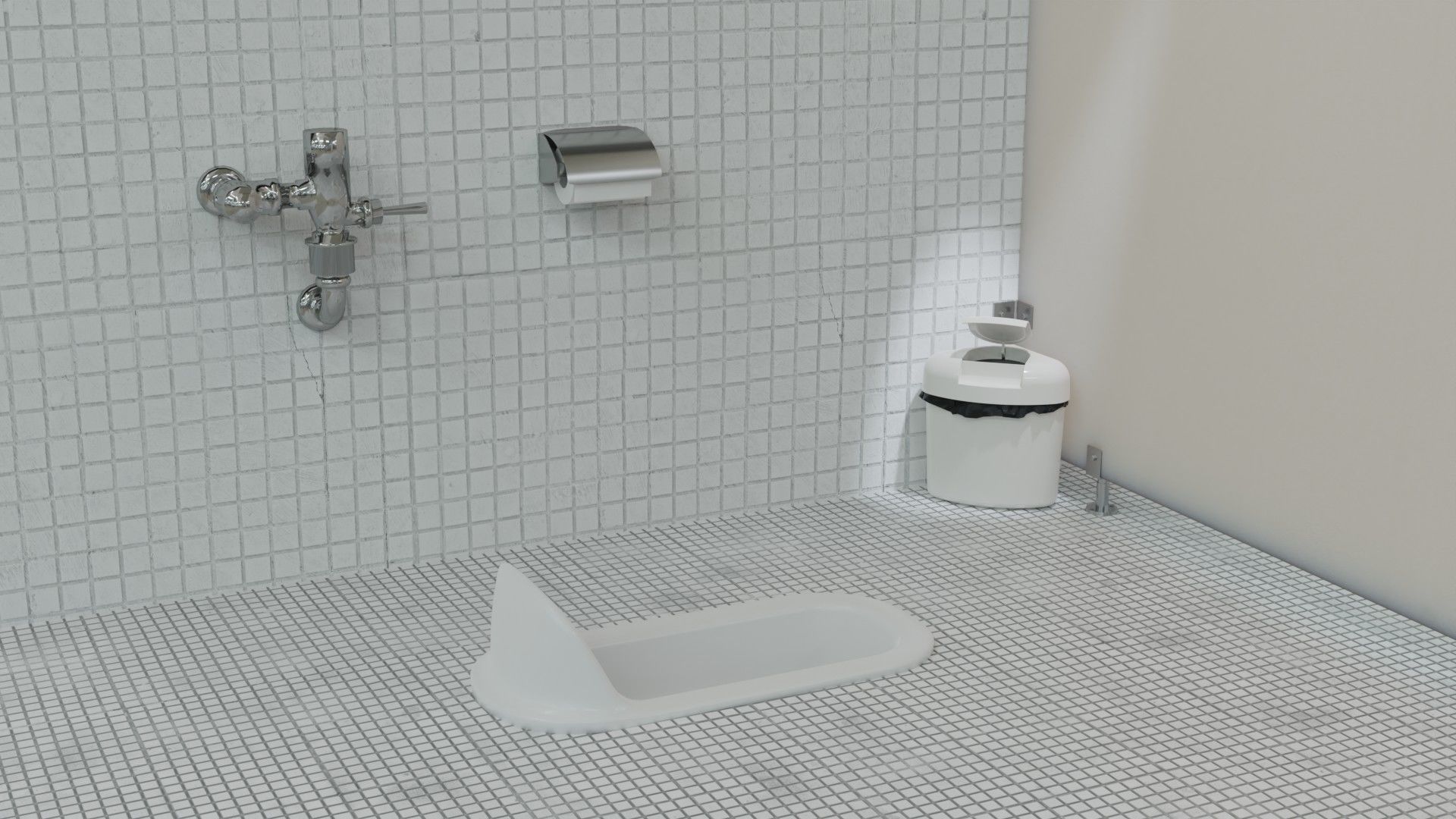 Japanese Toilet Trush Box free 3D model CGTrader