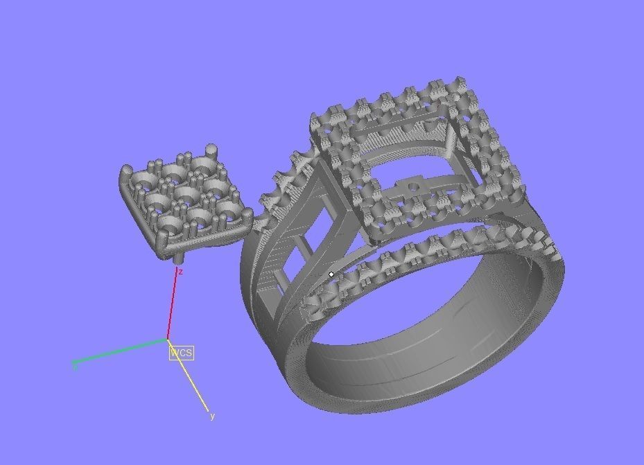 Men Ring -01 3D print model_10
