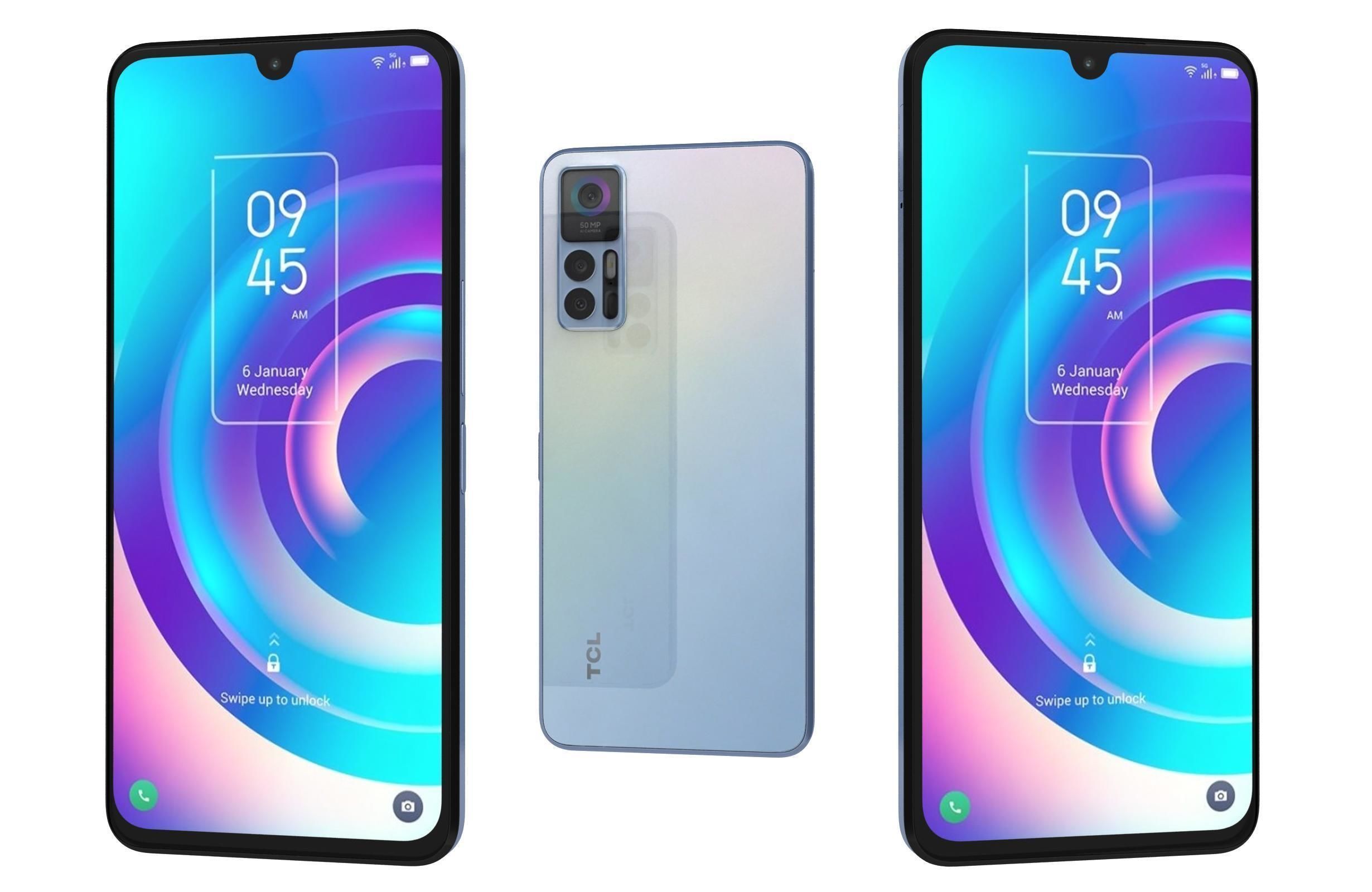 TCL 30 5G Black And White 3D model_1