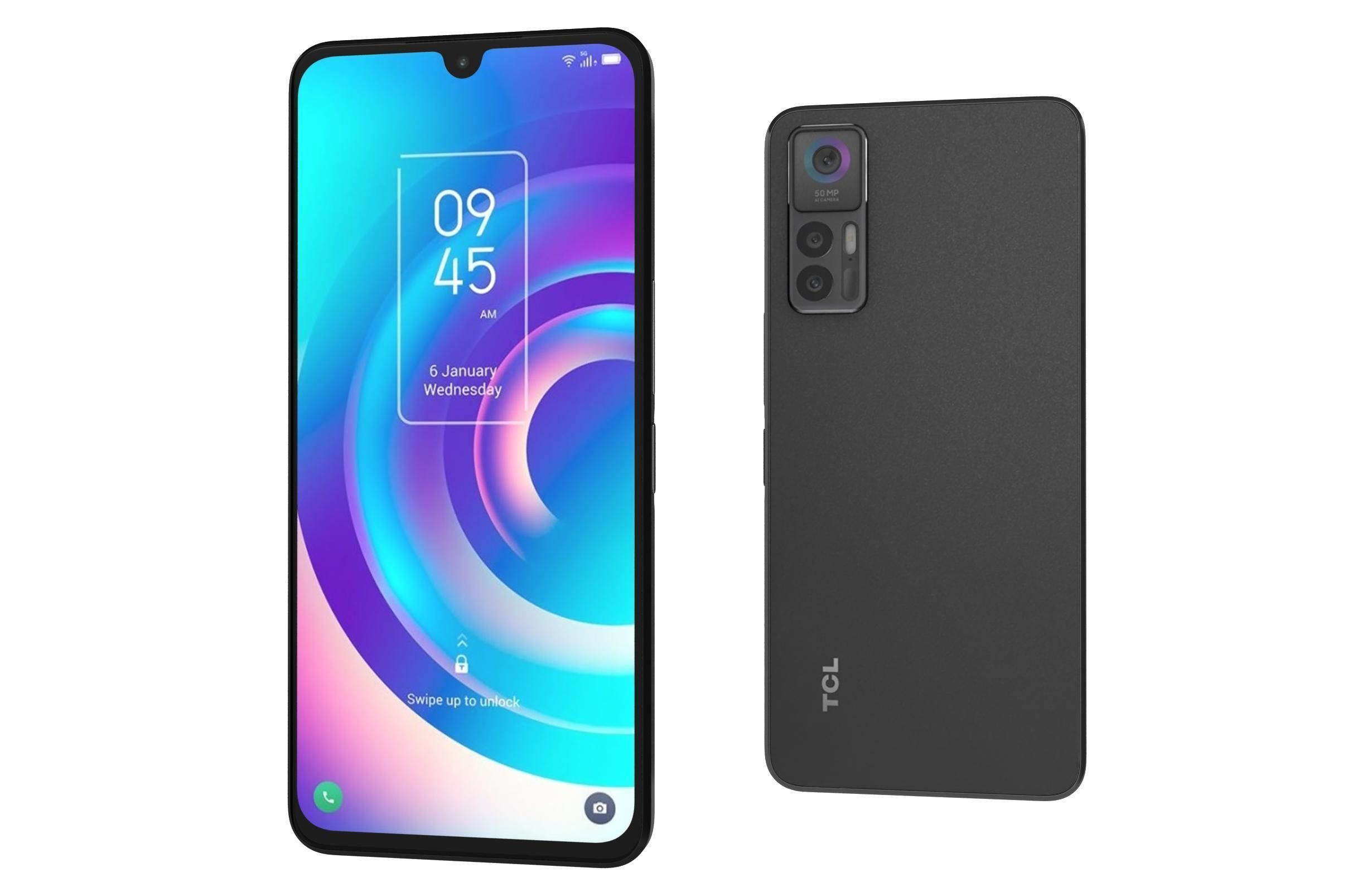 TCL 30 5G Black And White 3D model_28