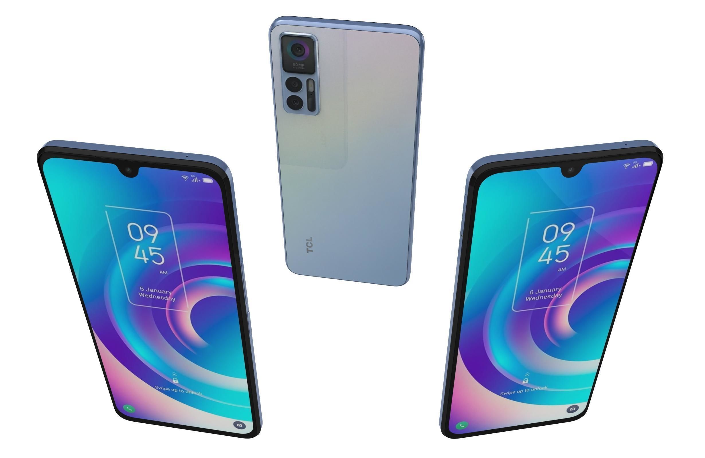 TCL 30 5G Black And White 3D model_17