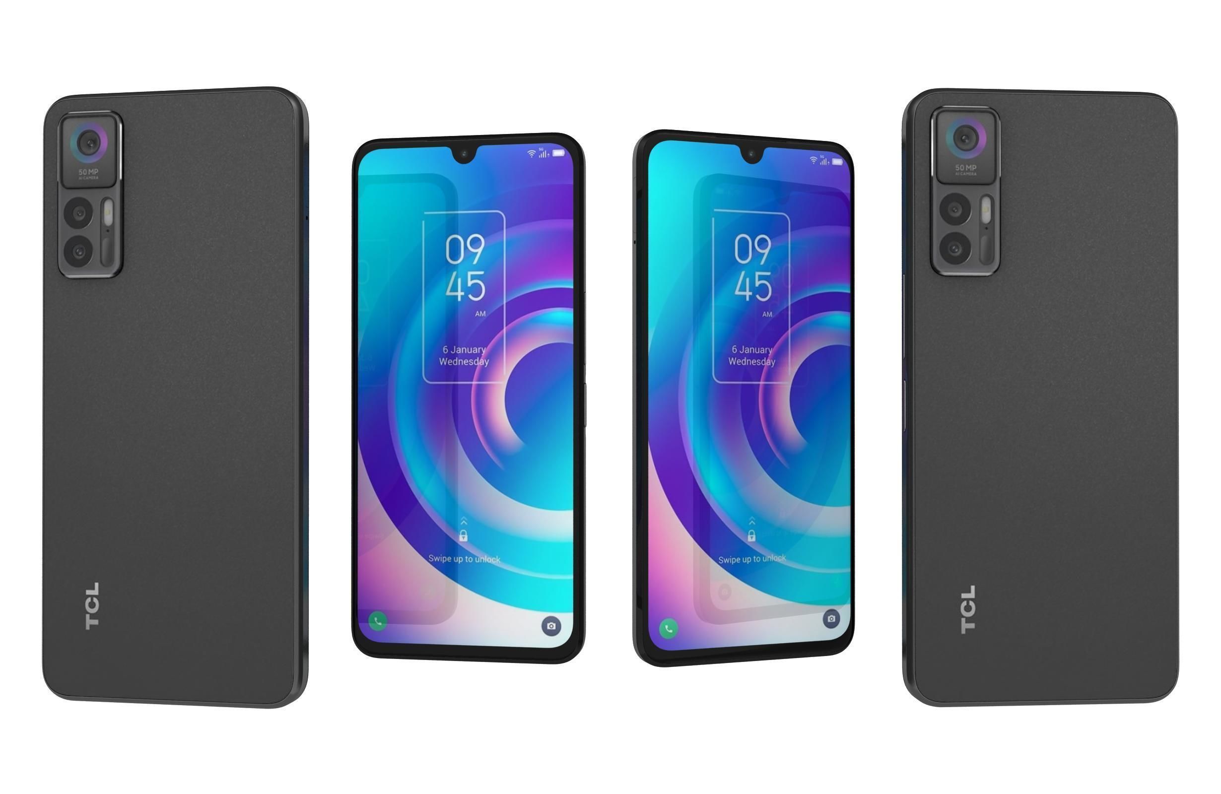 TCL 30 5G Black And White 3D model_22