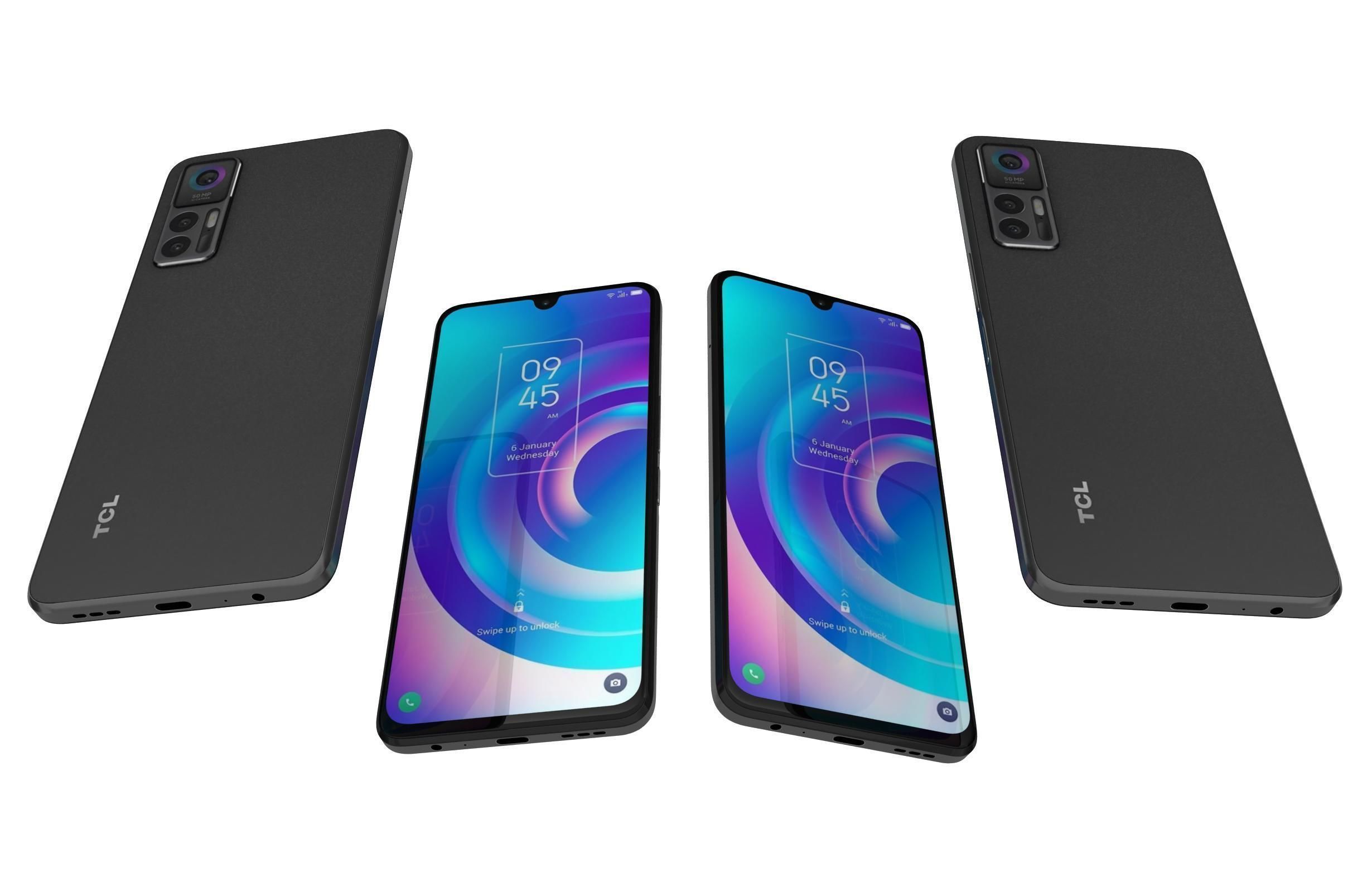 TCL 30 5G Black And White 3D model_26