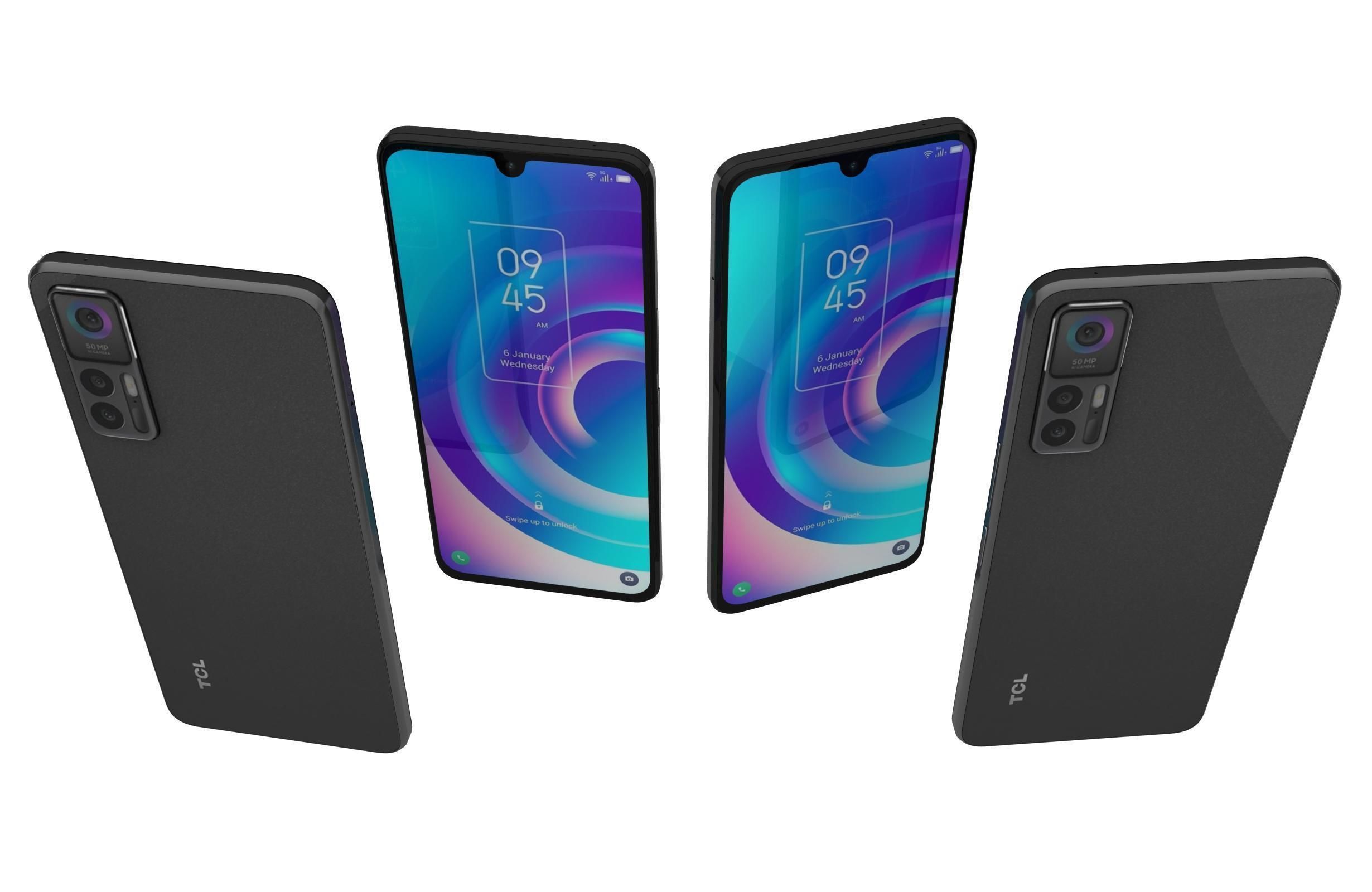 TCL 30 5G Black And White 3D model_24