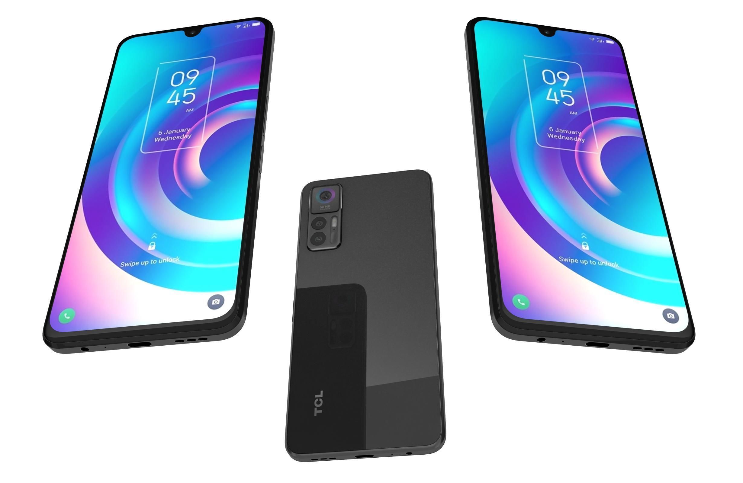 TCL 30 5G Black And White 3D model_20