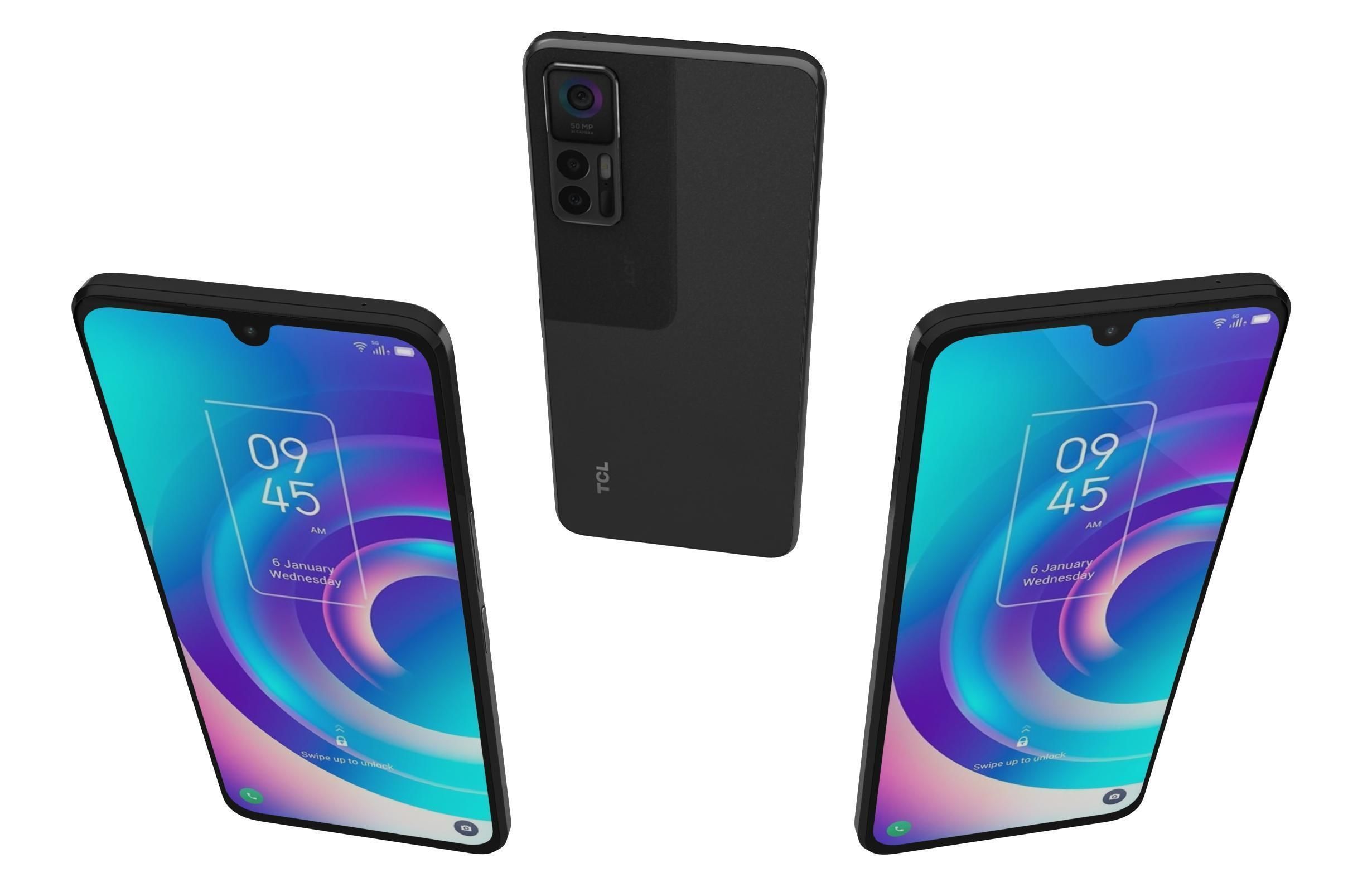 TCL 30 5G Black And White 3D model_18