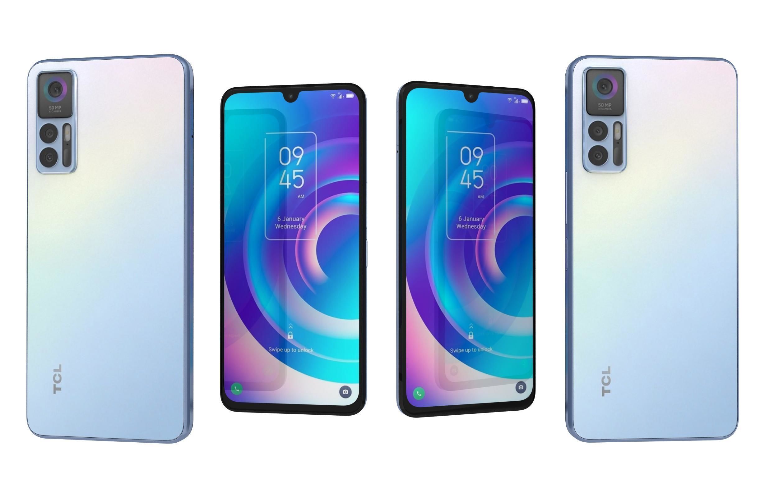 TCL 30 5G Black And White 3D model_21