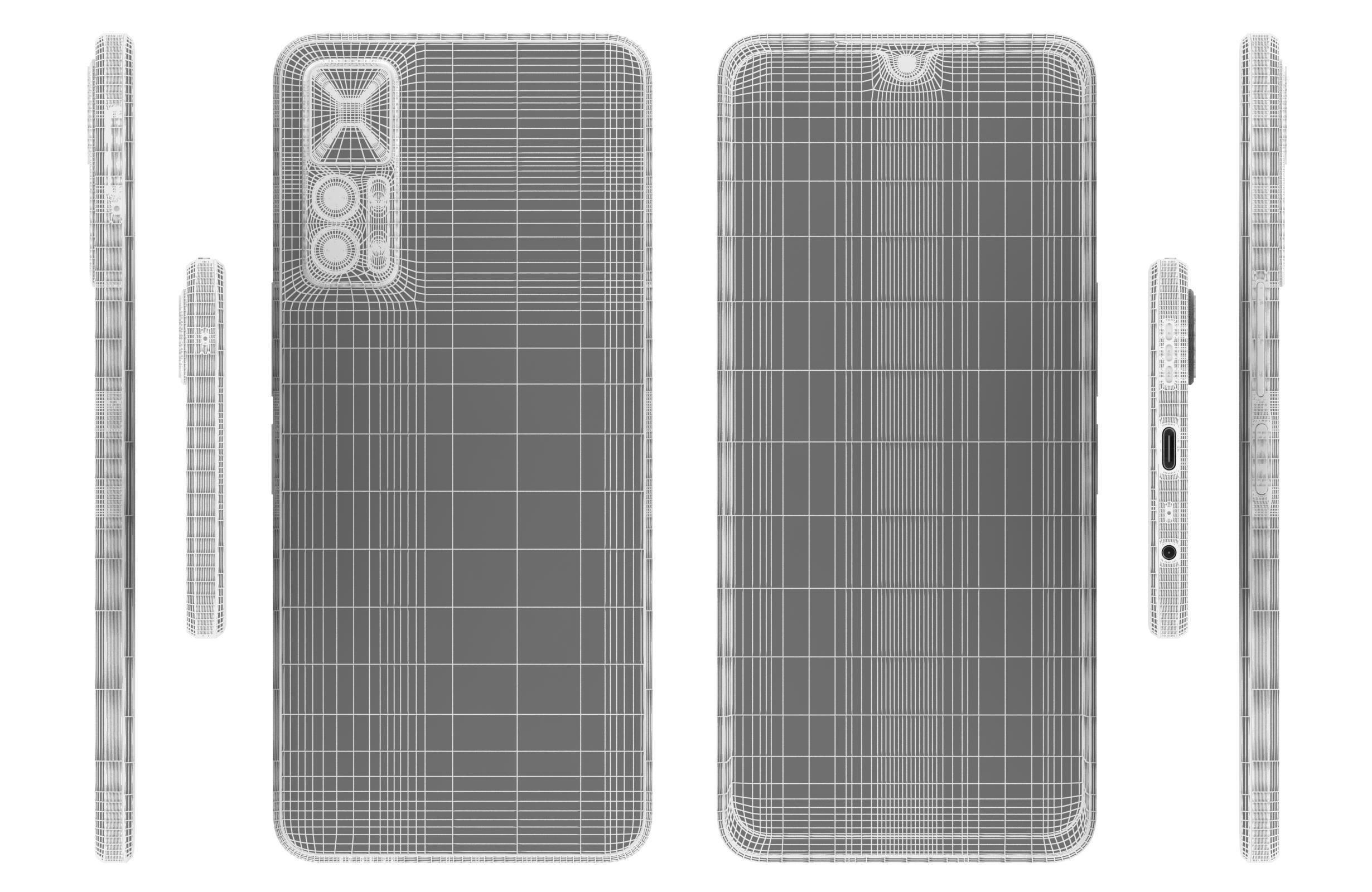 TCL 30 5G Black And White 3D model_34