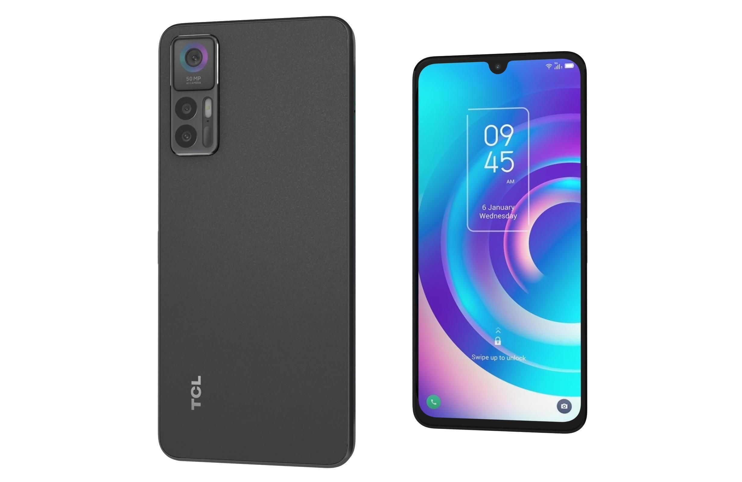 TCL 30 5G Black And White 3D model_31