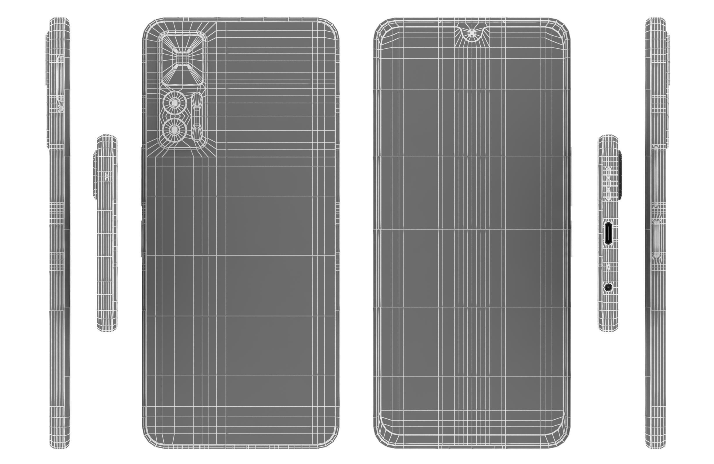 TCL 30 5G Black And White 3D model_33