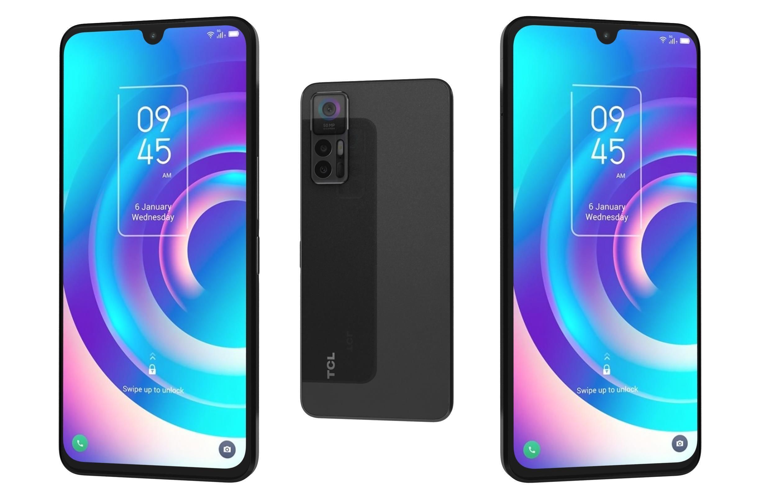 TCL 30 5G Black And White 3D model_2